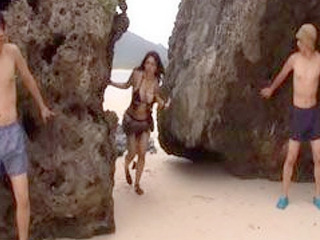 Get naughty with young nippon studs at Mizuki Beach with XXX blowjob and anal action, fucking hot!